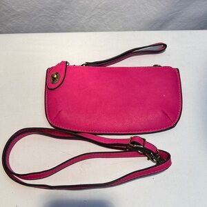 Joy Susan Fuchsia Wristlet Clutch